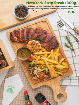 Premium New York Strip Steak Grilled to Perfection